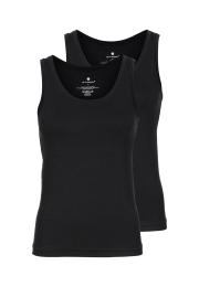 Trägertop, 2er-Pack | Bambus-Viskose | schwarz -JBS of Denmark Women