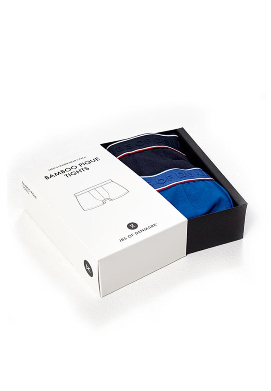Unterhose, Piqué, 2er-Pack | Bambus-Viskose | schwarz und blau -JBS of Denmark Men