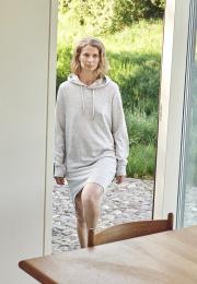 Hoodie-Kleid | Bambus-Viskose | hellgrau -JBS of Denmark Women