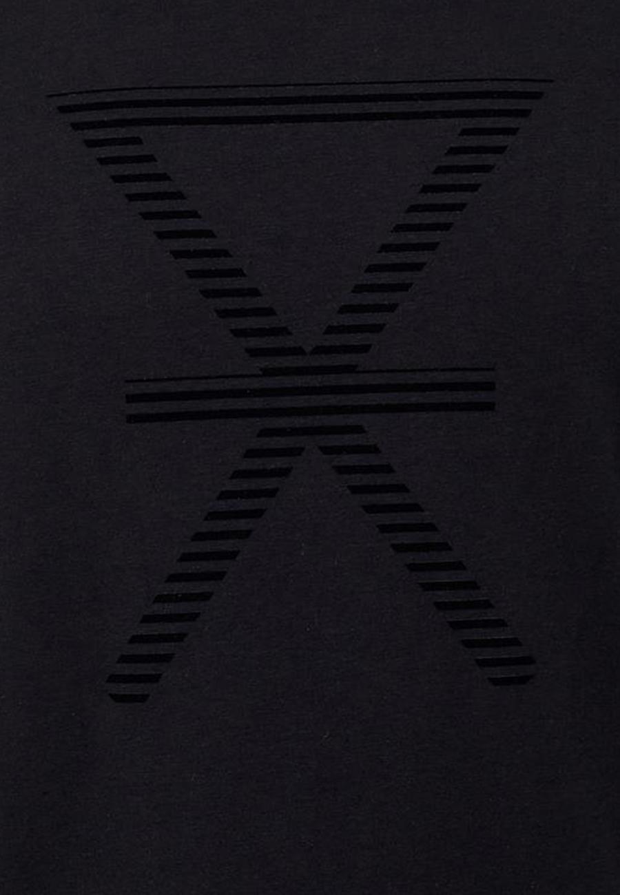 T-Shirt, Logo groß, Bambus-Viskose, schwarz