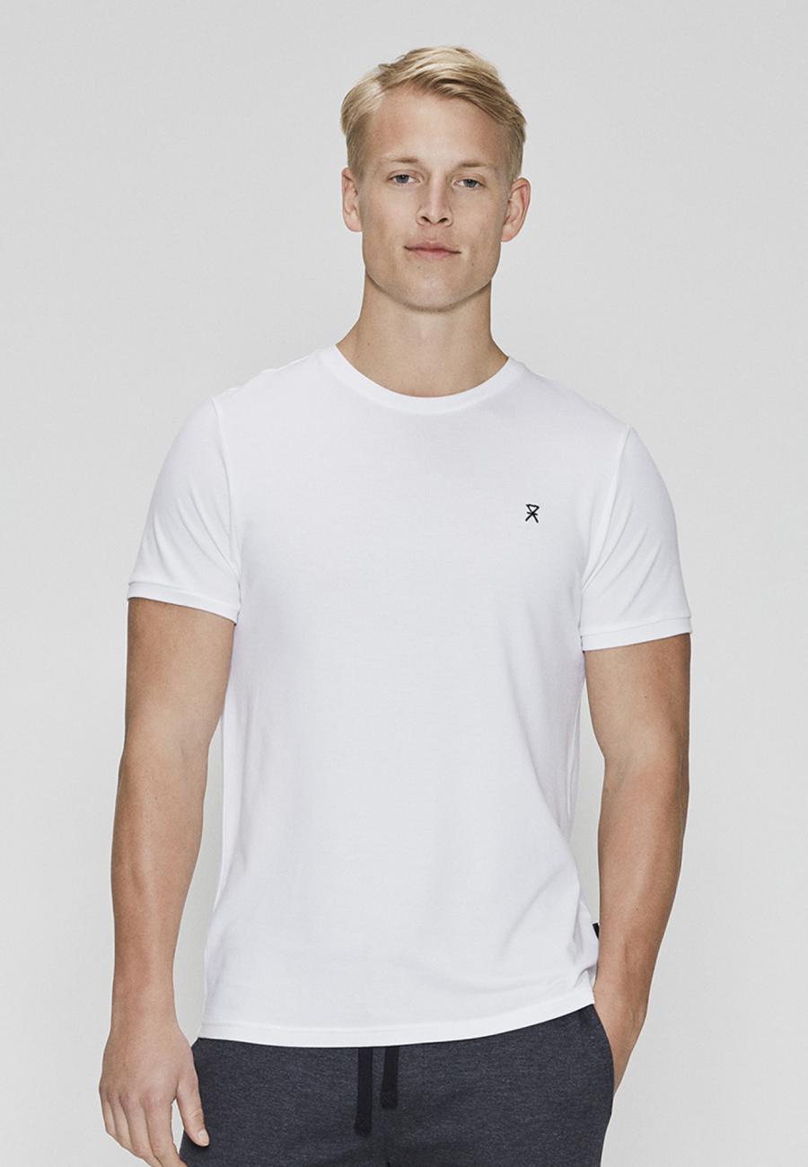 T-Shirt, Piqué | Bambus-Viskose | weiß -JBS of Denmark Men