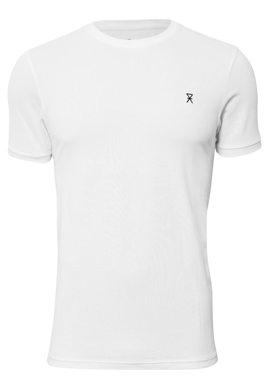 T-Shirt, Piqué | Bambus-Viskose | weiß -JBS of Denmark Men