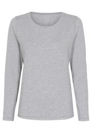 Langarm-Shirt | Bambus-Viskose | hellgrau melange -JBS of Denmark Women