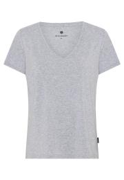T-Shirt, V-Ausschnitt | Bambus-Viskose | grau -JBS of Denmark Women