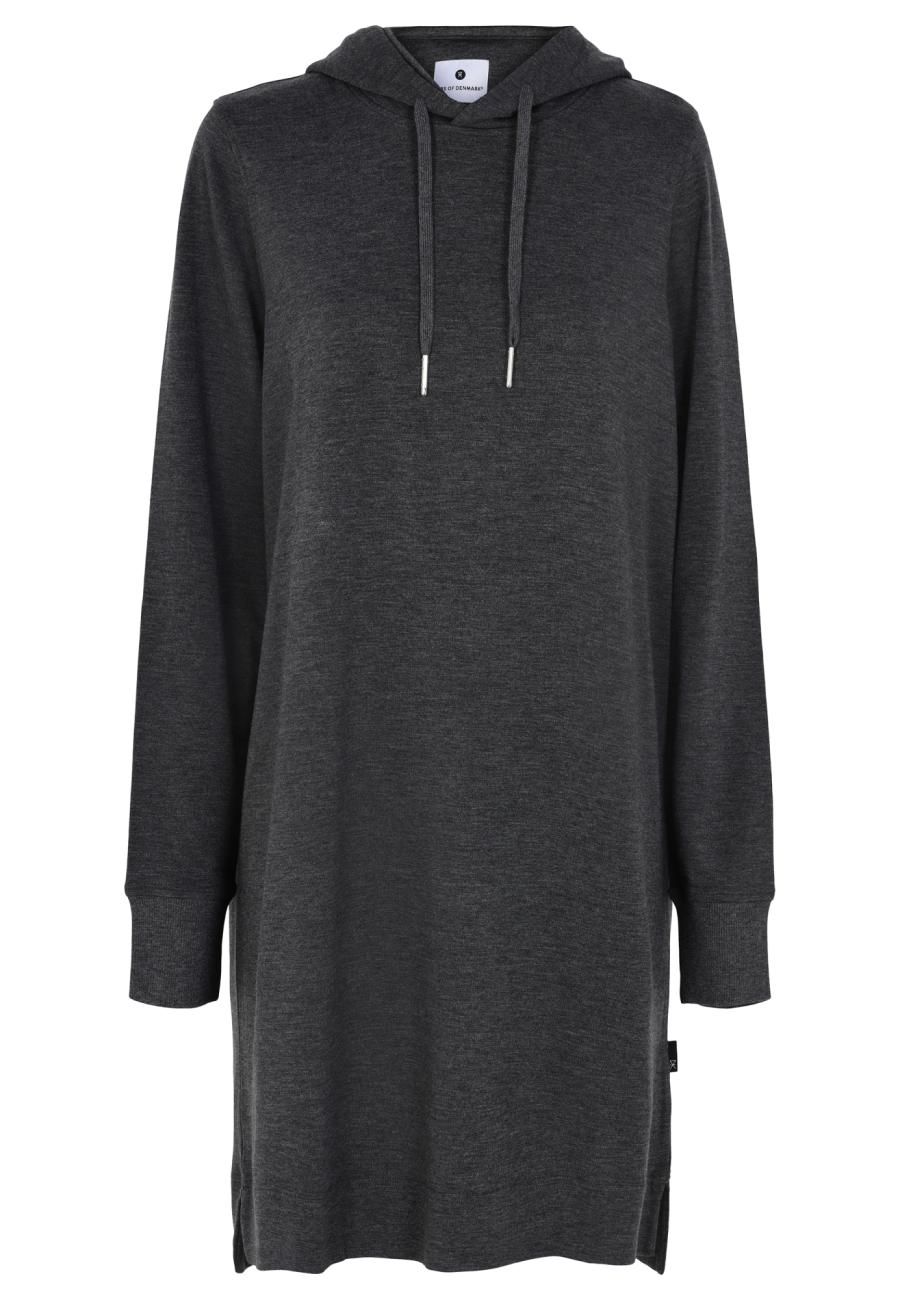 Hoodie-Kleid | Bambus-Viskose | dunkelgrau -JBS of Denmark Women