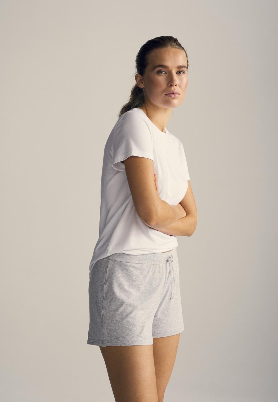 Sweatshorts | Bambus-Viskose | hellgrau melange -JBS of Denmark Women