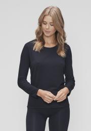 Langarm-Shirt | Bambus-Viskose | schwarz -JBS of Denmark Women