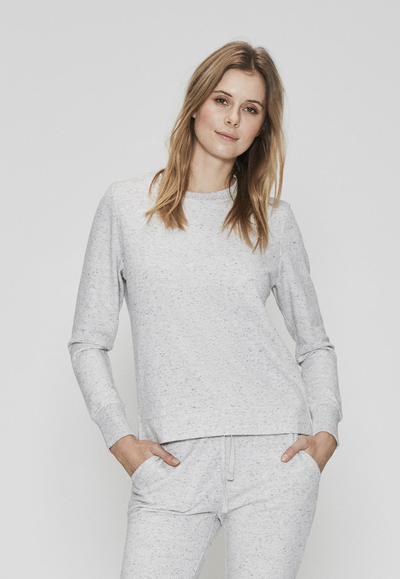 Sweatshirt, Bambus-Viskose, hellgrau
