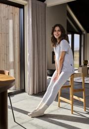 Leggings | Bambus-Viskose | hellgrau melange -JBS of Denmark Women