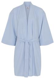 Morgenmantel | Bambus-Viskose | blau gestreift -JBS of Denmark Women