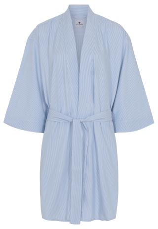 Morgenmantel | Bambus-Viskose | blau gestreift -JBS of Denmark Women