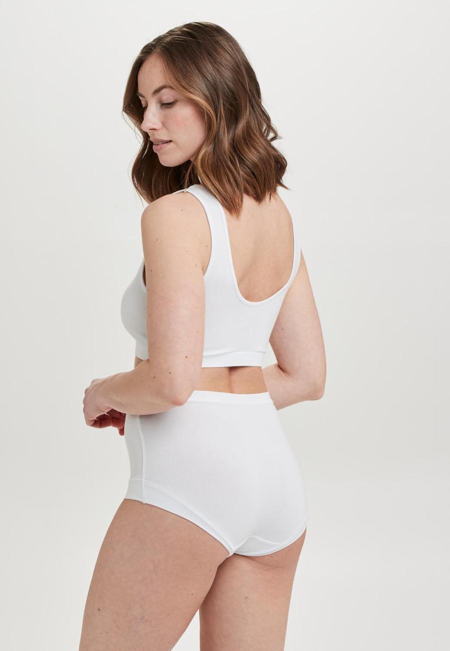 Taillenslip, 3er-Pack | Bambus-Viskose | weiß -JBS of Denmark Women