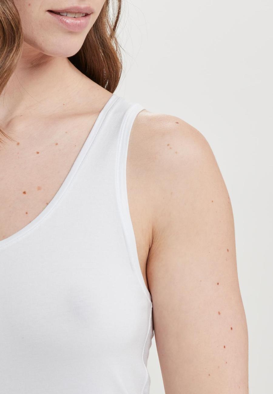 Tanktop | Bambus-Viskose | weiß -JBS of Denmark Women