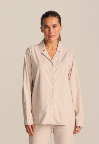 Pyjamashirt, langarm | Bambus-Viskose | sand gestreift -JBS of Denmark Women Pyjamashirt, langarm | Bambus-Viskose | sand gestreift -JBS of Denmark Women