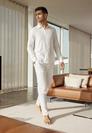 Hose | Bambus-Viskose & Leinen | weiß -JBS of Denmark Men Hose | Bambus-Viskose & Leinen | weiß -JBS of Denmark Men