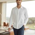 Hemd | Bambus-Viskose &amp; Leinen | weiß -JBS of Denmark Men