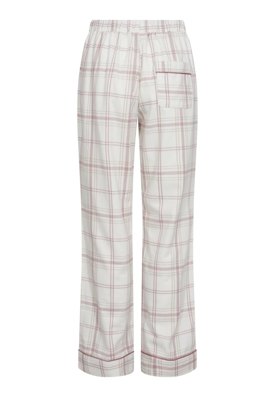Pyjamahose, Flanell | 100% Bio-Baumwolle | rosa kariert -JBS of Denmark Women