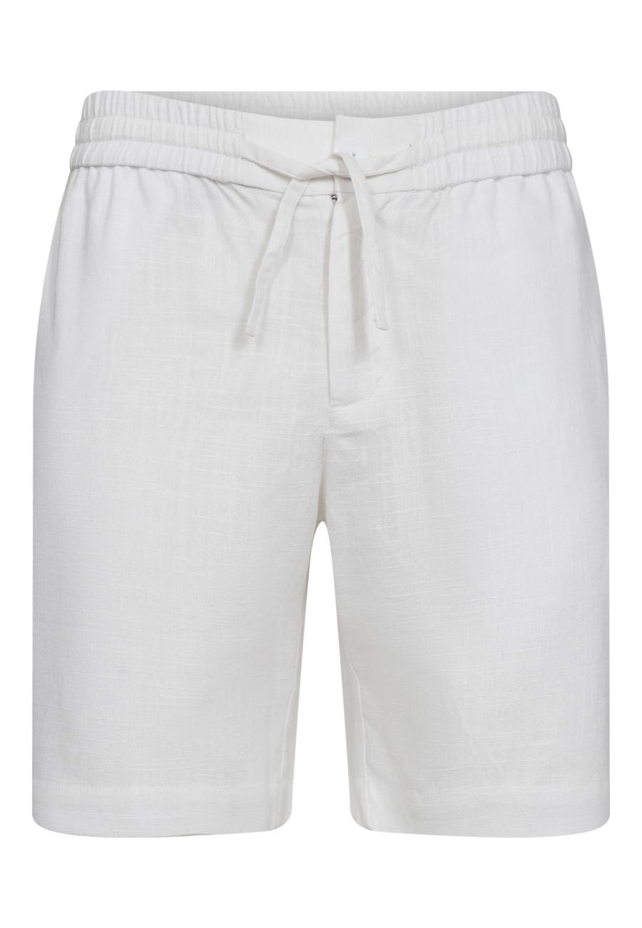 Shorts, Bambus-Viskose &amp; Leinen, weiß