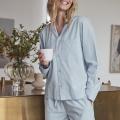 Pyjamashorts, Seersucker | Bambus-Viskose | blau -JBS of Denmark Women