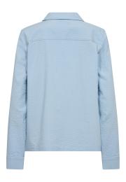 Pyjama-Hemd, Seersucker | Bambus-Viskose | blau -JBS of Denmark Women