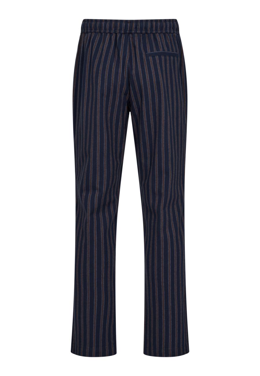 Pyjamahose, Flanell | 100% Bio-Baumwolle | dunkelblau gestreift -JBS of Denmark Men