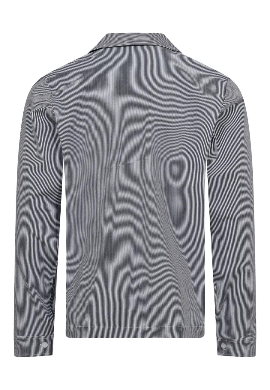 Pyjamashirt | Bambus-Viskose | navy gestreift -JBS of Denmark Men