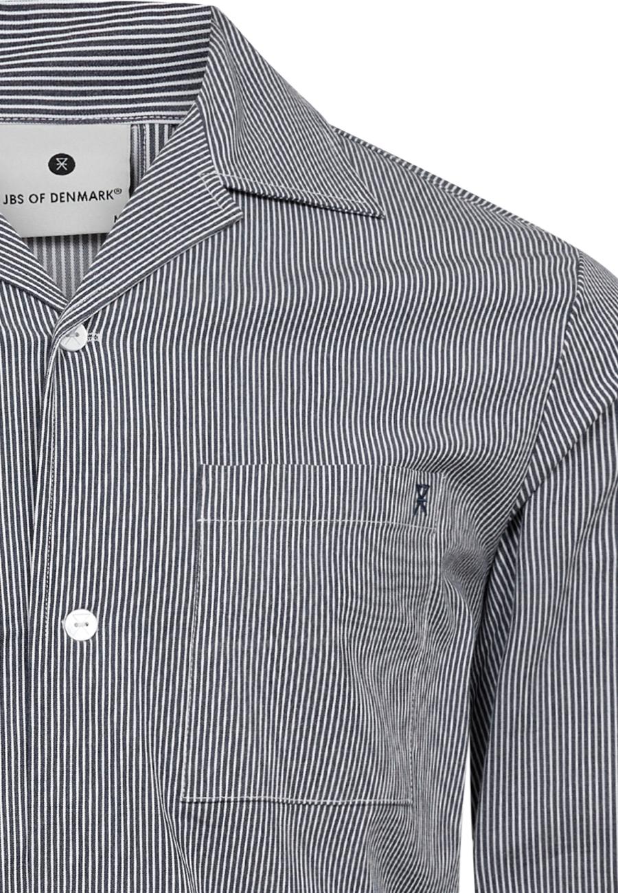 Pyjamashirt | Bambus-Viskose | navy gestreift -JBS of Denmark Men