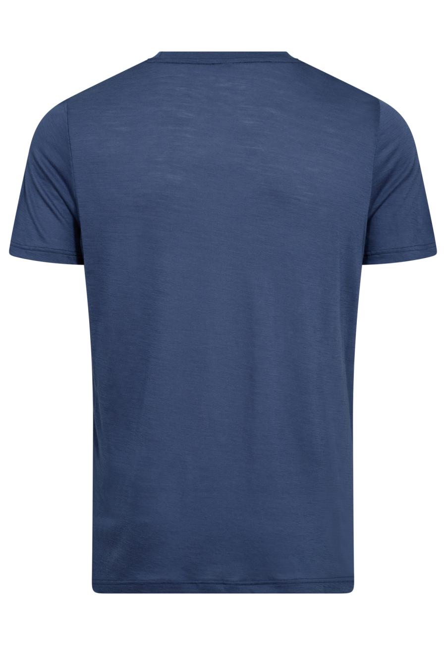 T-Shirt | 100% Bio-Wolle | blau -JBS of Denmark Men