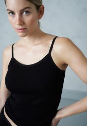 Trägertop | 100% Bio-Wolle | schwarz -JBS of Denmark Women