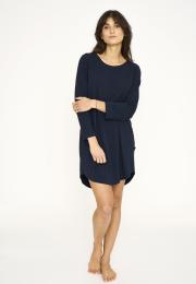 Big-Shirt, Langarm | Bambus-Viskose | navy -JBS of Denmark Women