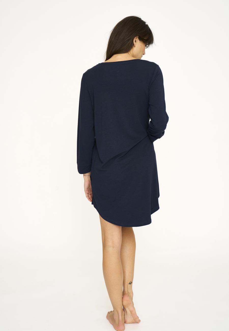 Big-Shirt, Langarm | Bambus-Viskose | navy -JBS of Denmark Women