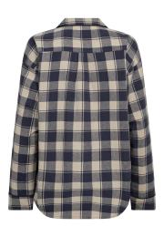 Pyjamashirt, Flanell | 100% Bio-Baumwolle | blau kariert -JBS of Denmark Women