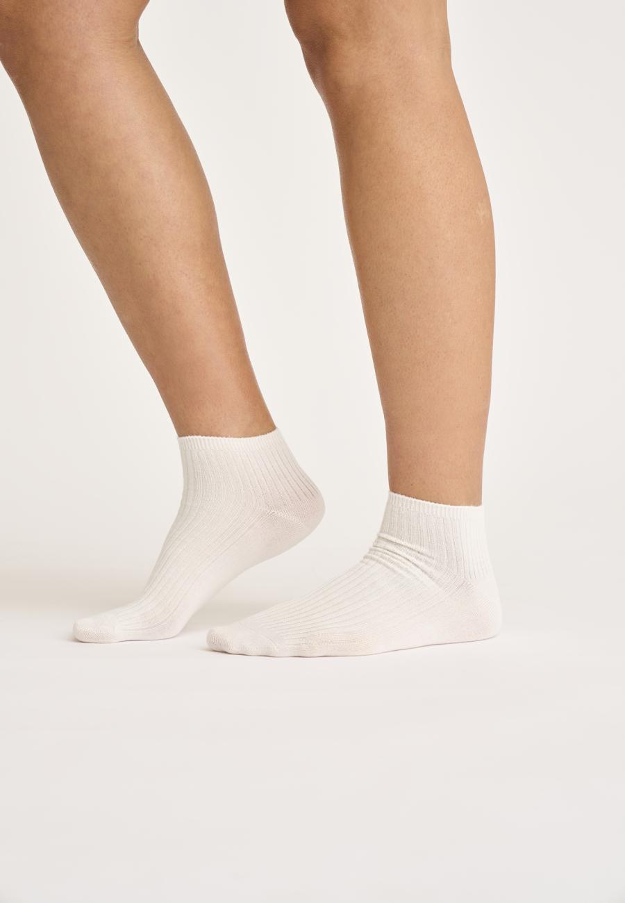 Footies, Bambusviskose, Weiß