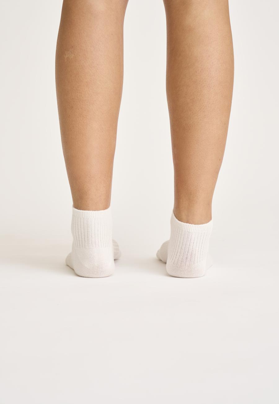 Footies "rib" | Bambusviskose | Weiß -JBS of Denmark Women