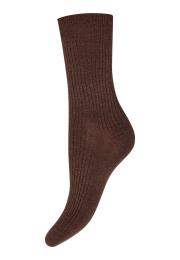Strümpfe "rib" | Bambusviskose | Braun -JBS of Denmark Women