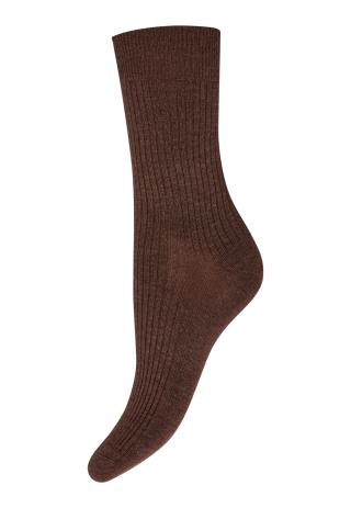 Strümpfe "rib" | Bambusviskose | Braun -JBS of Denmark Women