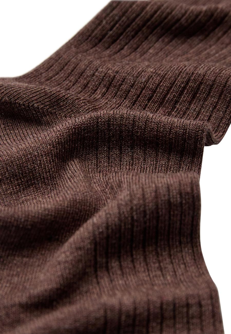 Strümpfe "rib" | Bambusviskose | Braun -JBS of Denmark Women