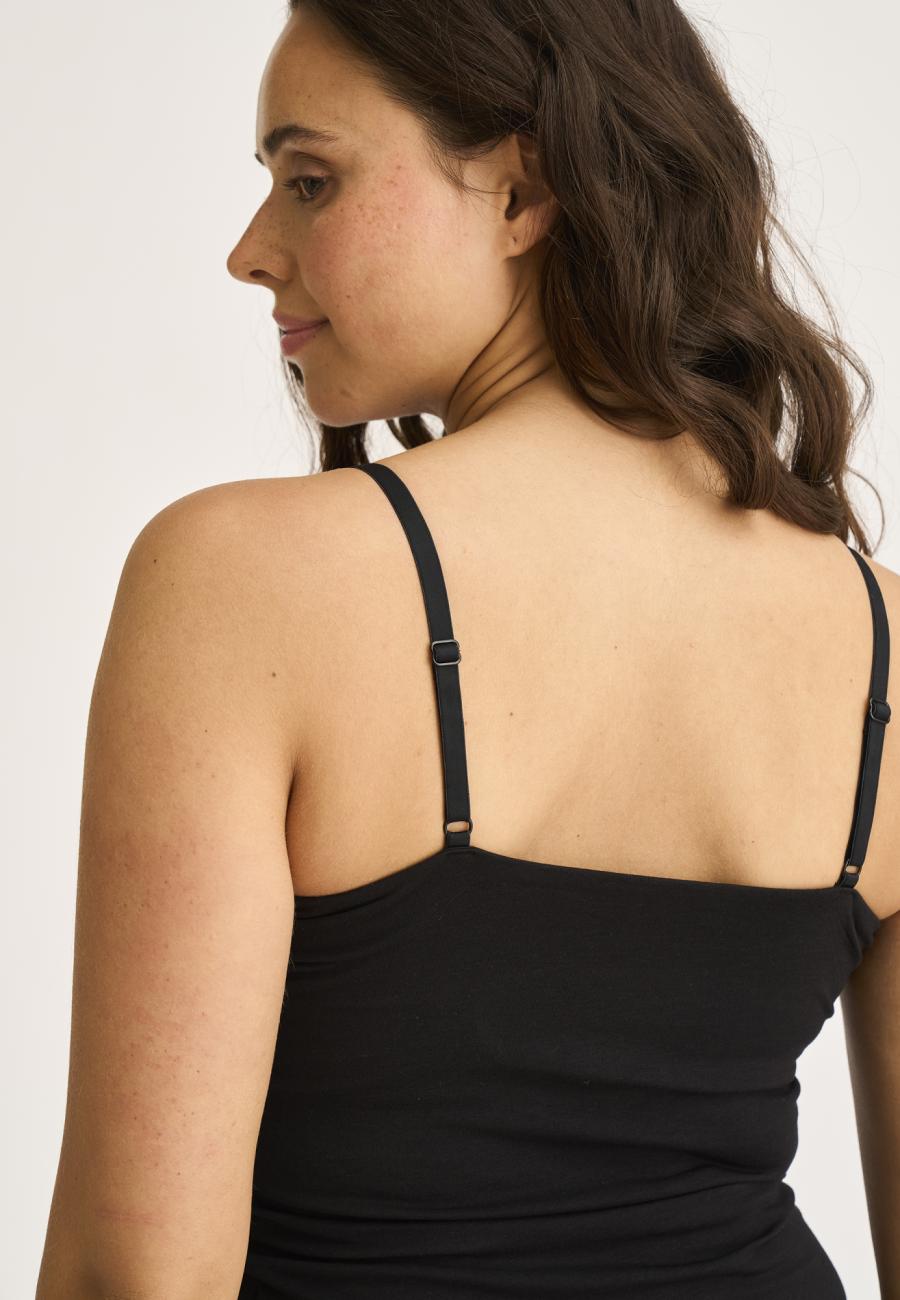 Top m. Support | Bambusviskose | Schwarz -JBS of Denmark Women