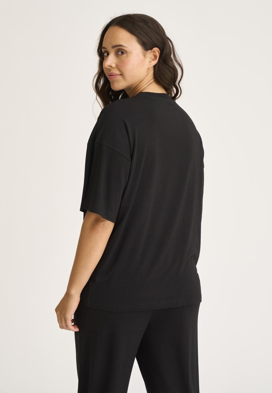 Oversize Tee | Bambusviskose | Schwarz -JBS of Denmark Women