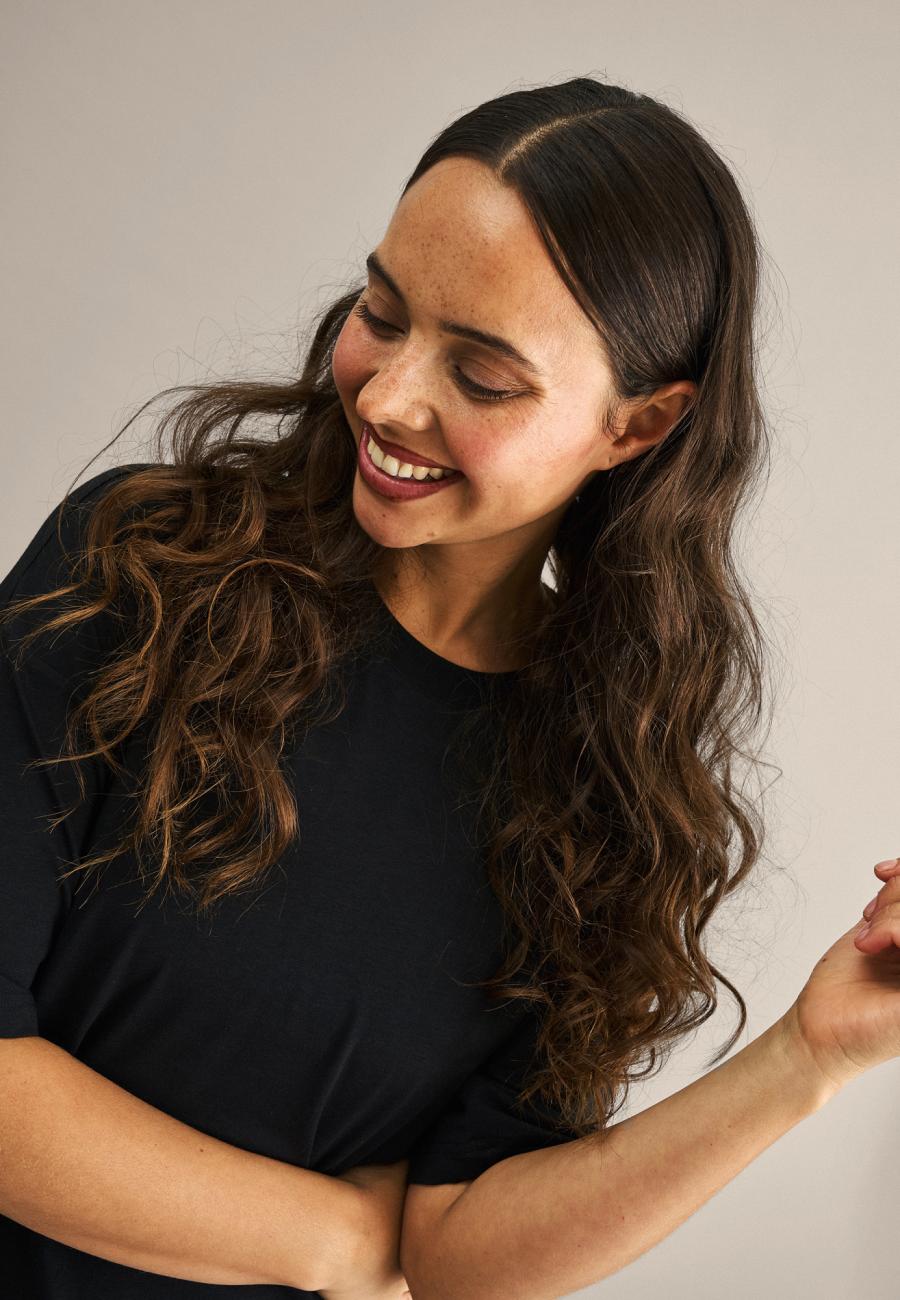 Oversize Tee | Bambusviskose | Schwarz -JBS of Denmark Women