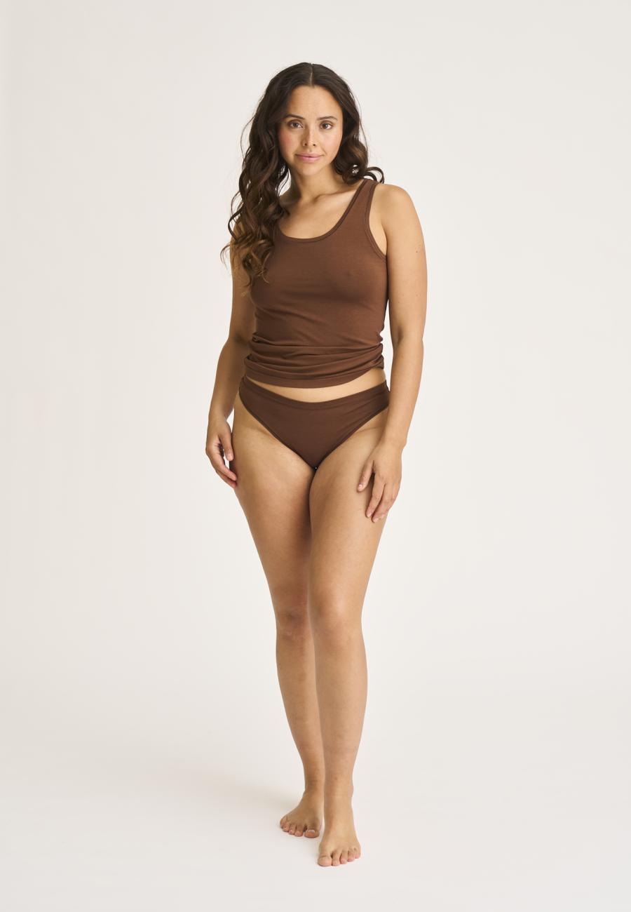 Tanktop | Bambusviskose | Braun -JBS of Denmark Women