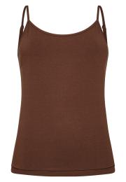 Spaghettiträger-Top | Bambusviskose | Braun -JBS of Denmark Women