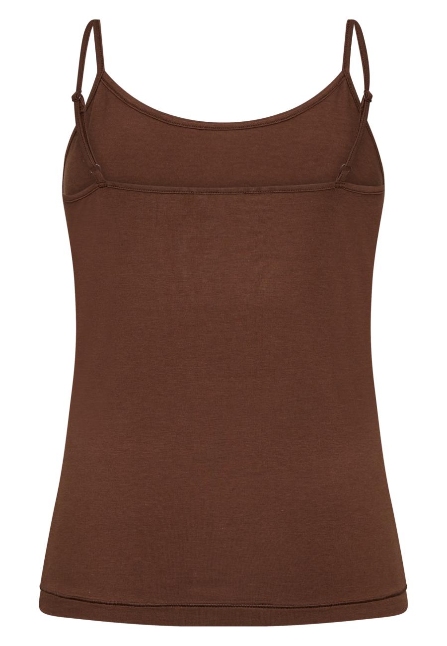 Spaghettiträger-Top | Bambusviskose | Braun -JBS of Denmark Women