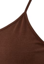 Spaghettiträger-Top | Bambusviskose | Braun -JBS of Denmark Women