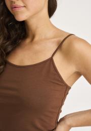 Spaghettiträger-Top | Bambusviskose | Braun -JBS of Denmark Women