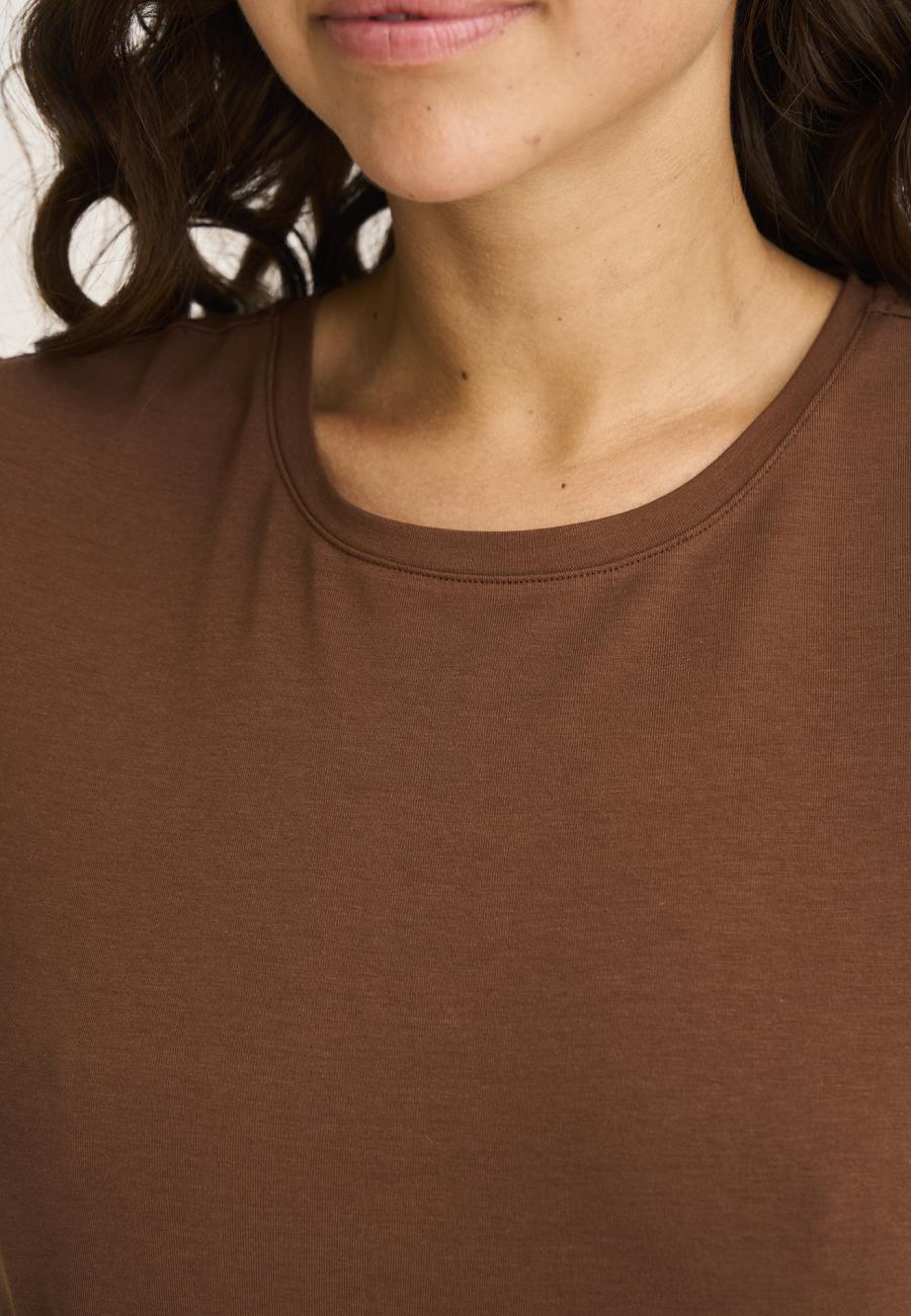 T-shirt | Bambusviskose | Braun -JBS of Denmark Women