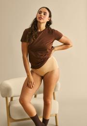 T-shirt | Bambusviskose | Braun -JBS of Denmark Women