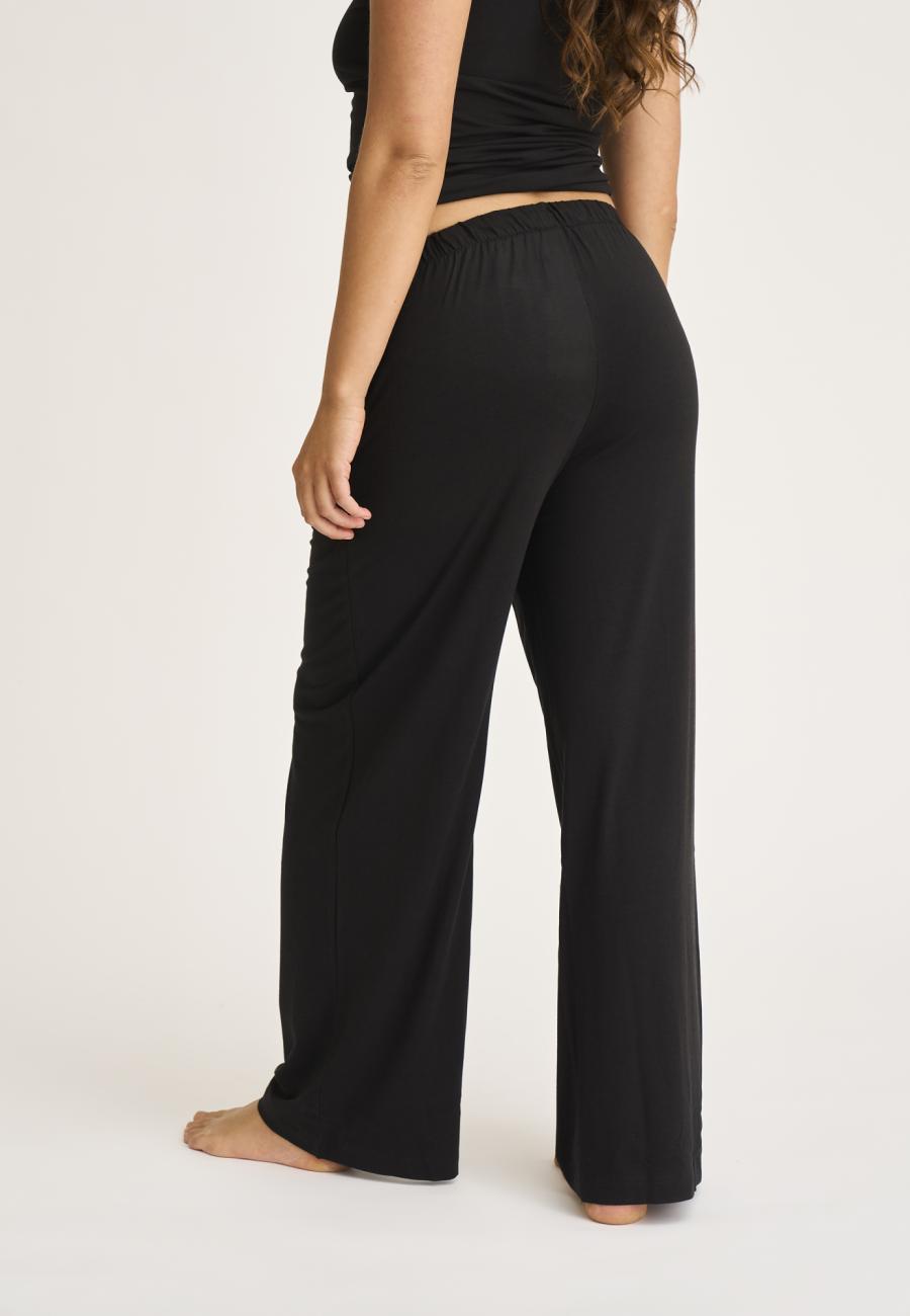 Hose „gerades Bein“ | Bambusviskose | Schwarz -JBS of Denmark Women