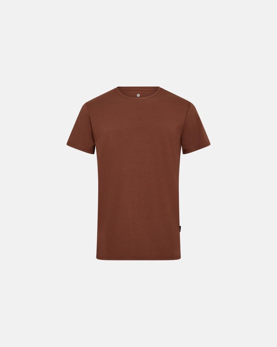T-shirt o-neck | Bambusviskose | Braun -JBS of Denmark Men