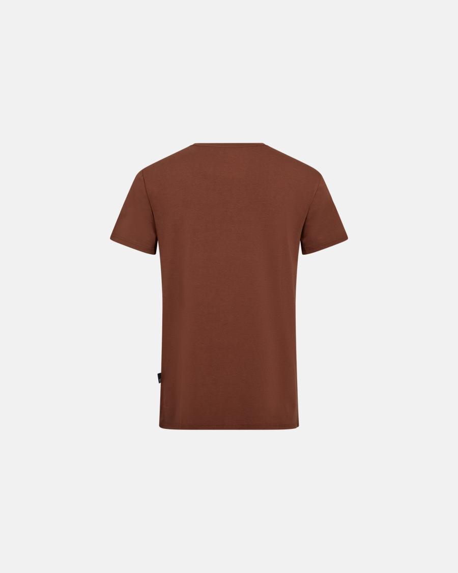 T-shirt o-neck | Bambusviskose | Braun -JBS of Denmark Men